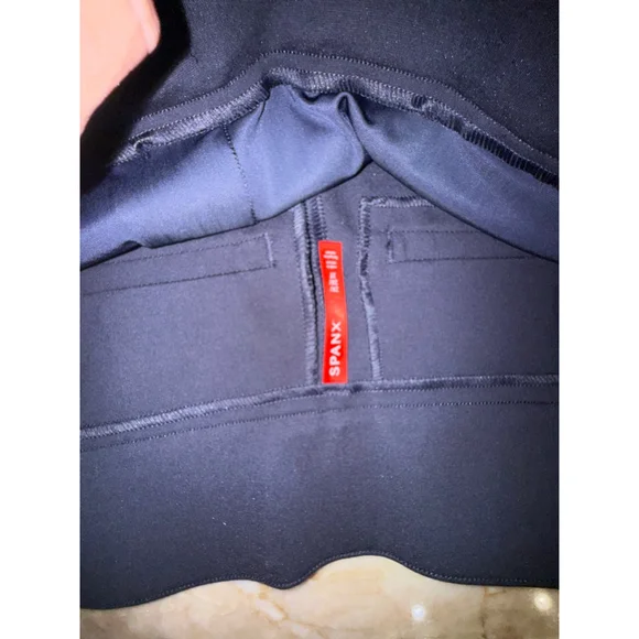 SPANX Straight wide Leg Pants 2X Navy New with tag. Stretchy workwear.